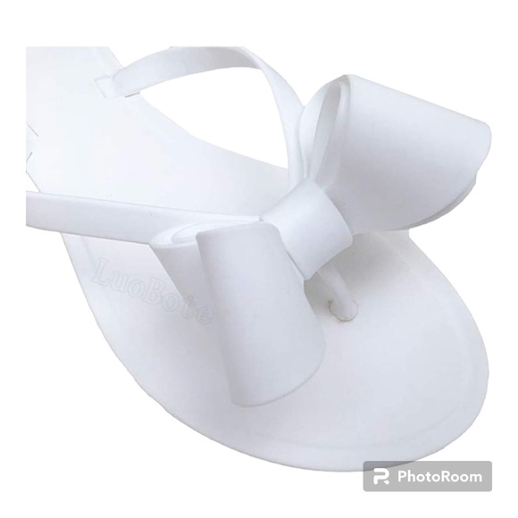 Jelly Bow Beach Flat Sandals - Picture 3 of 10